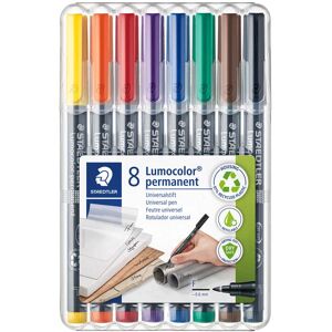 Staedtler Rotulador perm.  Lumocolor F 8 colores