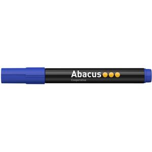 Abacus Rotulador permanente  punta redonda azul 10u