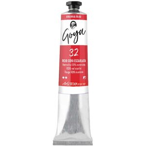 Titan Arts Pintura al óleo Goya 20ml rojo escarlata