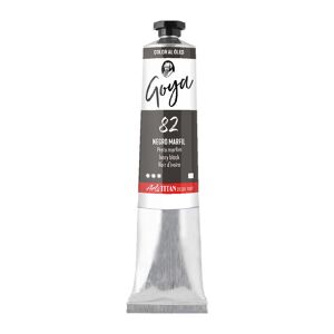 Titan Arts Pintura al óleo Goya 60ml negro y marfil