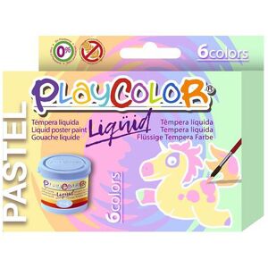 Playcolor Tempera líquida  Pastel 6c.