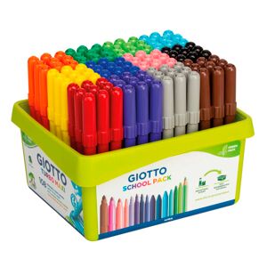 Giotto Rotuladores de colores  Turbo Maxi 108u Pack escuela