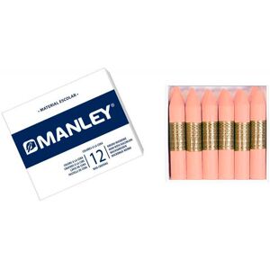 Manley Cera grasa  salmón 12u