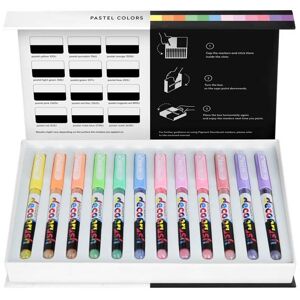 Karin Rotuladores  Brushmarker Pigment Decobrush pastel 12 colores