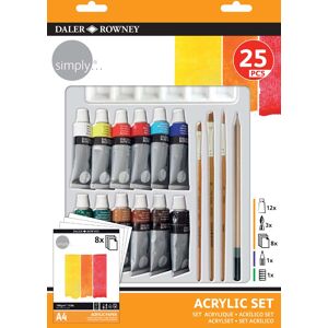 Daler-Rowney Set Acrílico -Rowney 25 Piezas