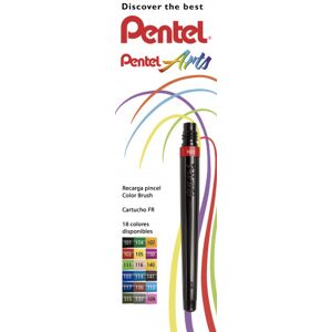 Pentel Recambio Pincel  XGFL rojo