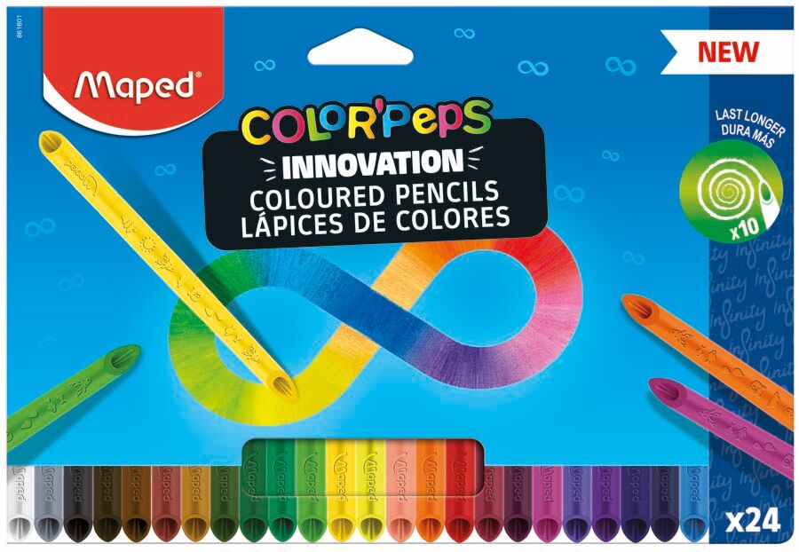 Maped Lápices  Peps Infinity 24 colores