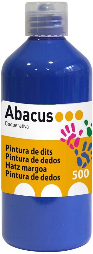 Abacus Pintura de dedos  500 ml azul oscuro