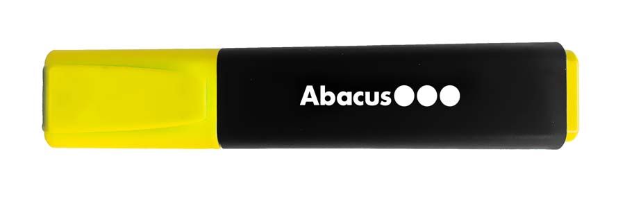 Abacus Marcador fluorescente  amarillo 10u