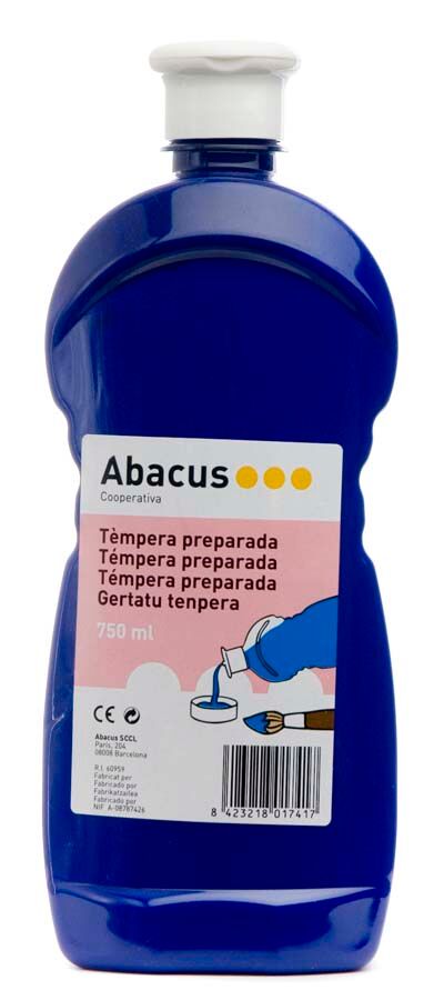 Abacus Témpera preparada  750ml azul oscuro
