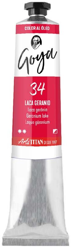 Titan Arts Pintura al óleo Goya 20ml laca geranio