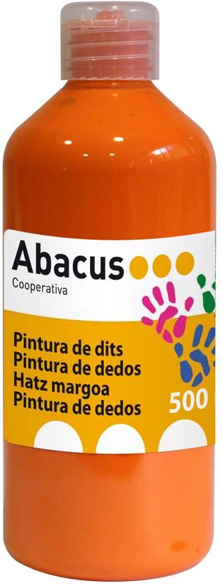 Abacus Pintura de dedos  500 ml naranja