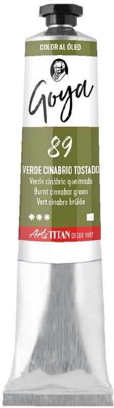 Titan Arts Pintura al óleo Goya 20ml verde cinabrio tostado