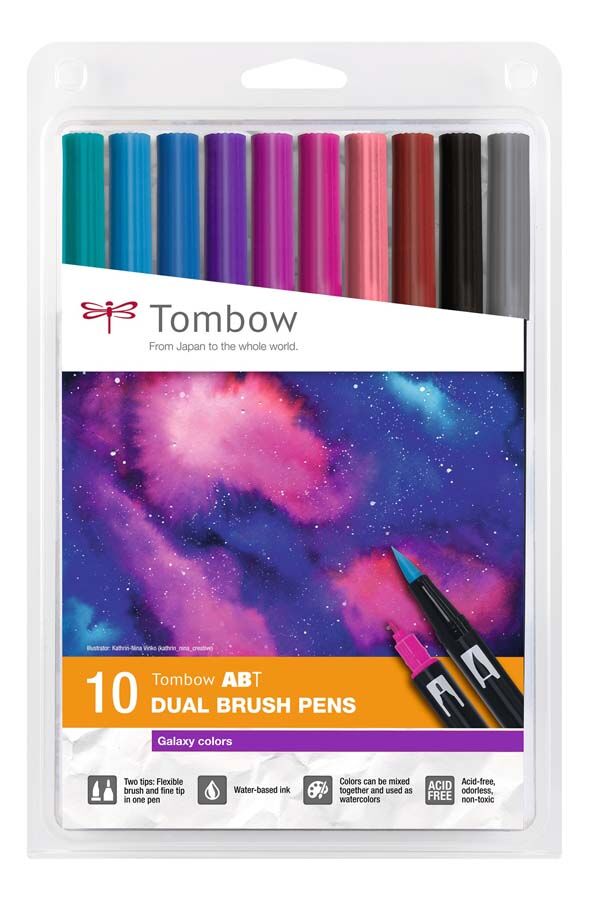 Tombow Rotuladores  Brush Galaxy 10 colores