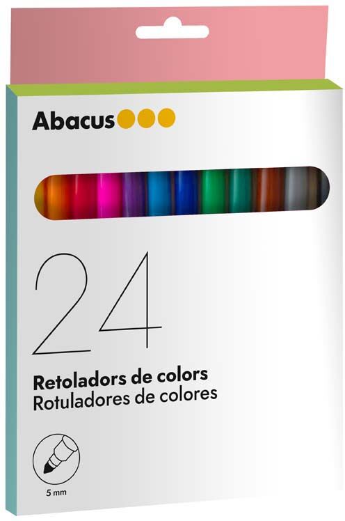 Abacus Rotuladores de colores  24u