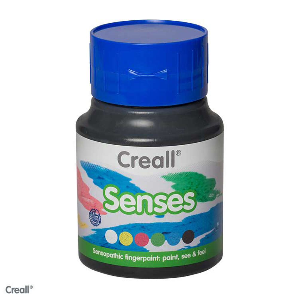 Creall Pintura de dedos Creal Senses 500 ml Negro