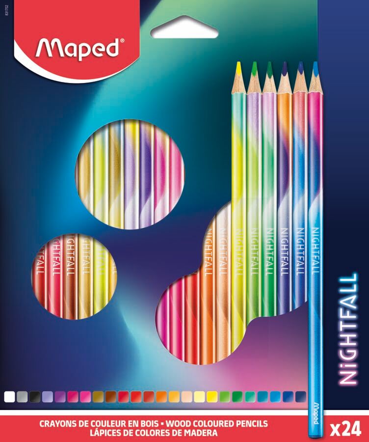 Maped Lápices  Nightfall 24 colores