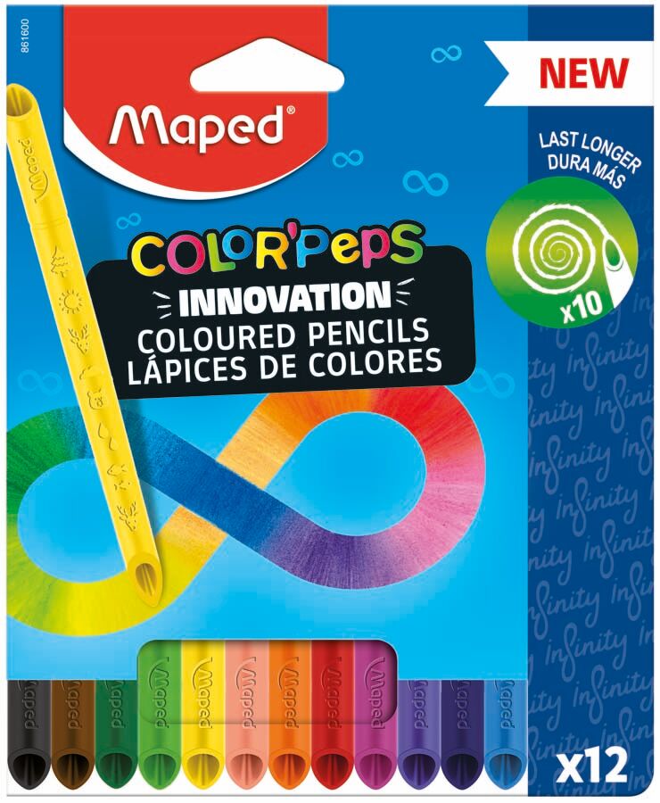 Maped Lápices  Peps Infinity 12 colores