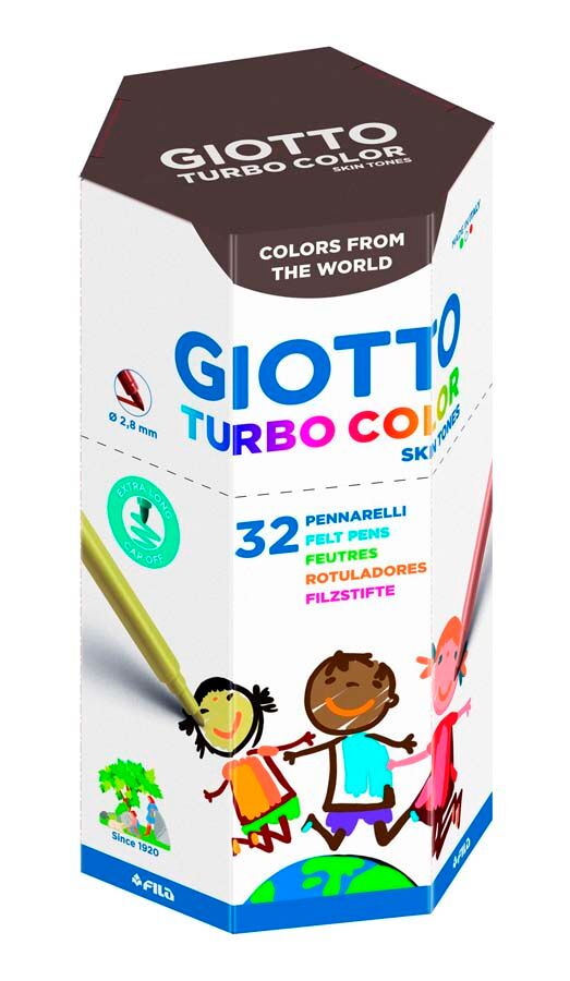 Giotto Rotuladores  Turbo Skin tones 32 colores