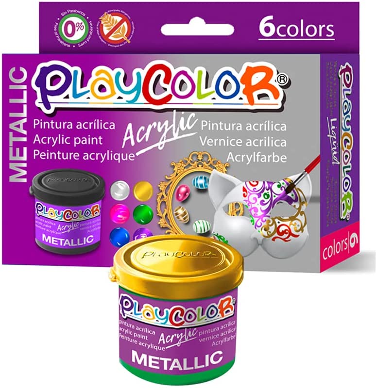 Playcolor Pintura Acrylic Metallic 40ml(6)