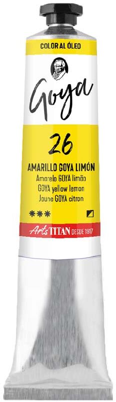 Titan Arts Pintura al óleo Goya 20ml amarillo limón