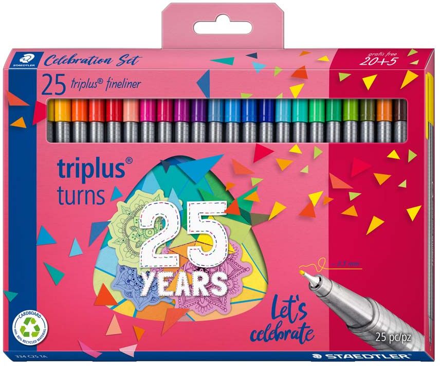 Staedtler Rotuladores  Finliner Triplus 20+5 colores