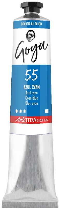 Titan Arts Pintura al óleo Goya 20ml azul cian