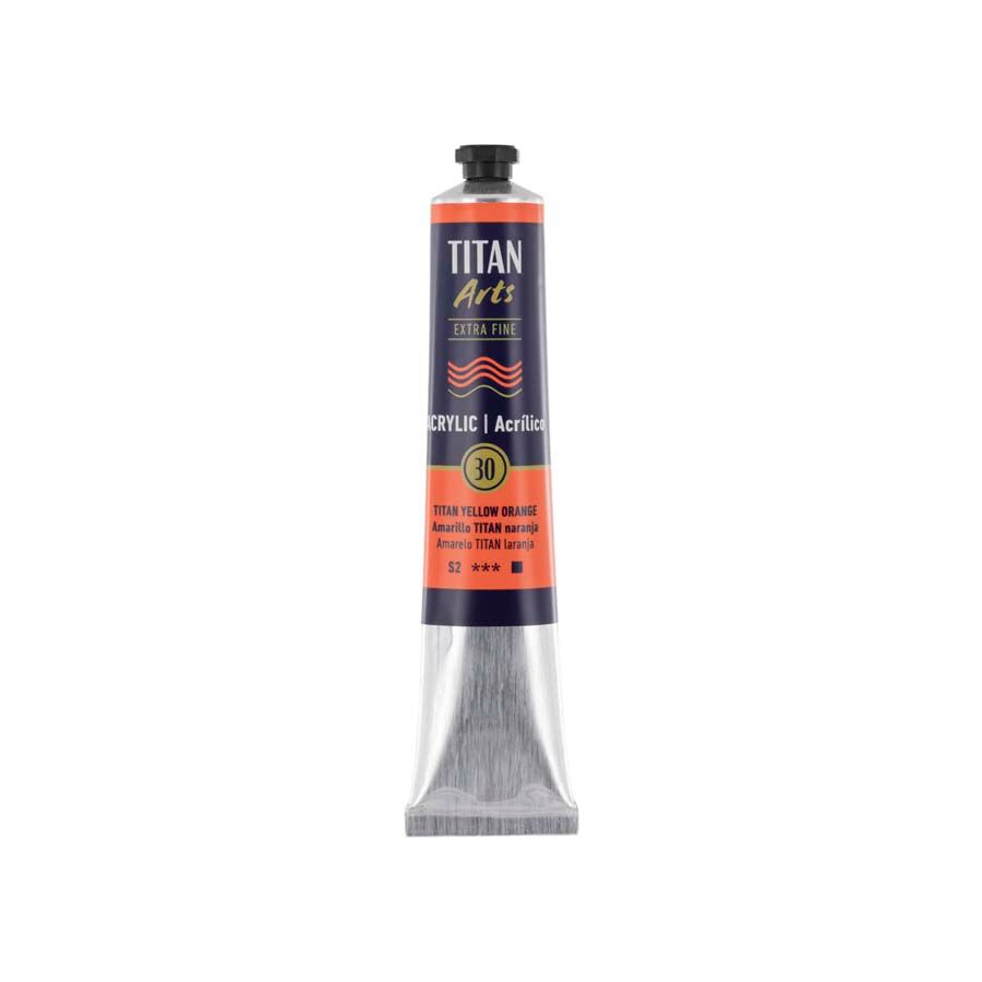 Titan Arts Pintura acrílica Titan 60ml amarillo Titan naranja