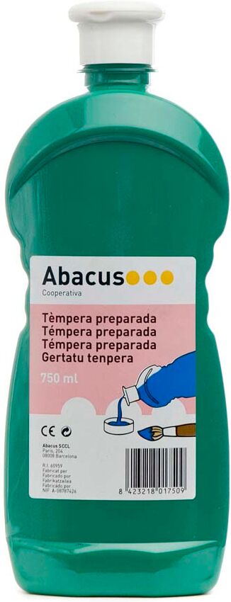 Abacus Témpera preparada  750ml verde oscuro