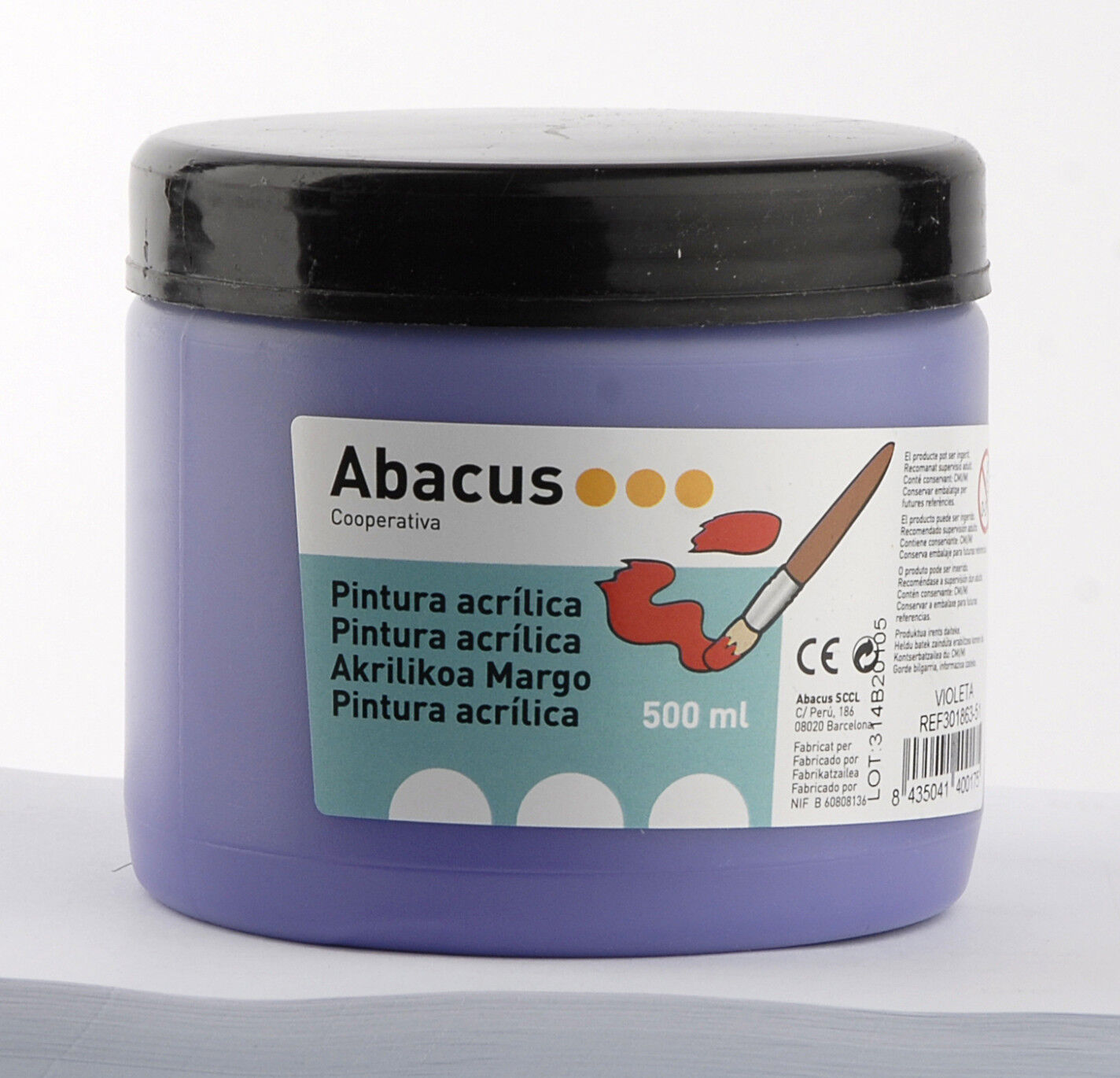 Abacus Pintura acrílica  500ml lila