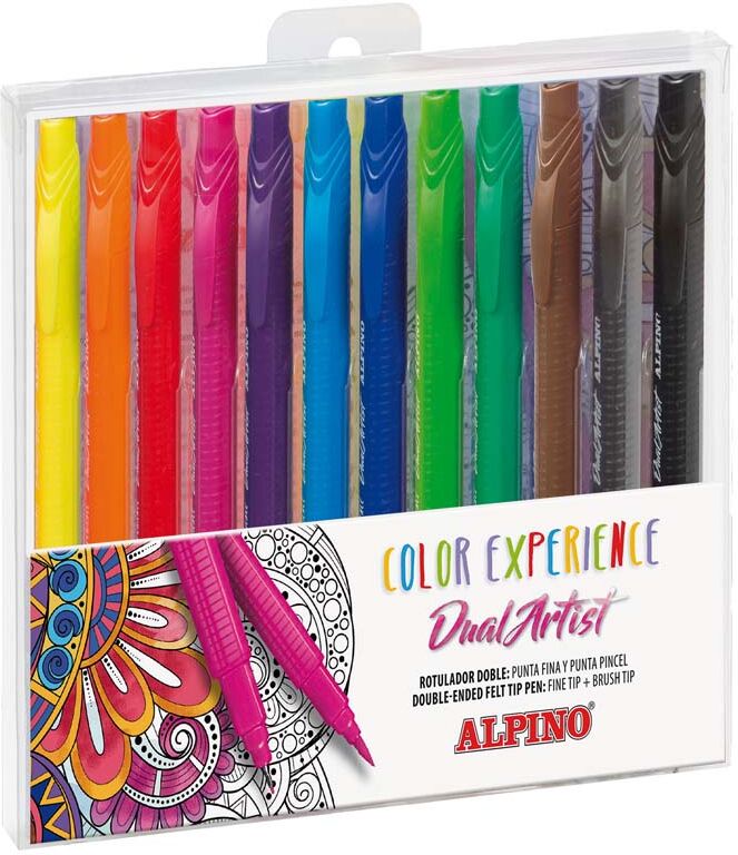 Alpino Rotuladores  Dual Artist Color Experience 12 colores