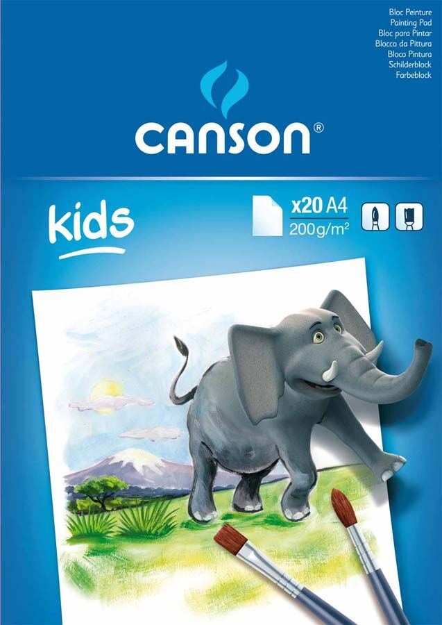Canson Bloc pintura  Kids A4 20 hojas