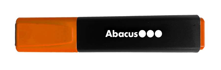 Abacus Marcador fluorescente  naranja 10u