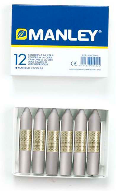 Manley Cera grasa  plata 12u