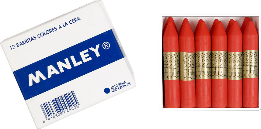 Manley Cera grasa  gris 12u