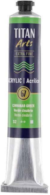 Titan Arts Pintura acrílica Titan 60ml verde cinabrio