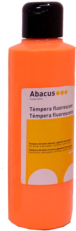 Abacus Témpera fluorescente  250ml Fluo naranja