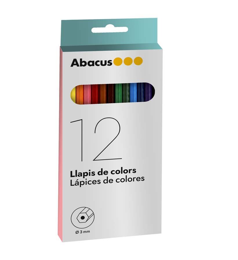 Abacus Lápices de colores  12u