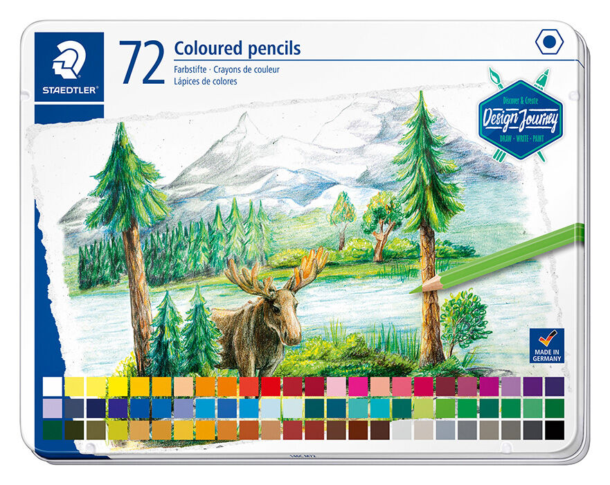 Staedtler Lápices  72 colores Estuche metálico