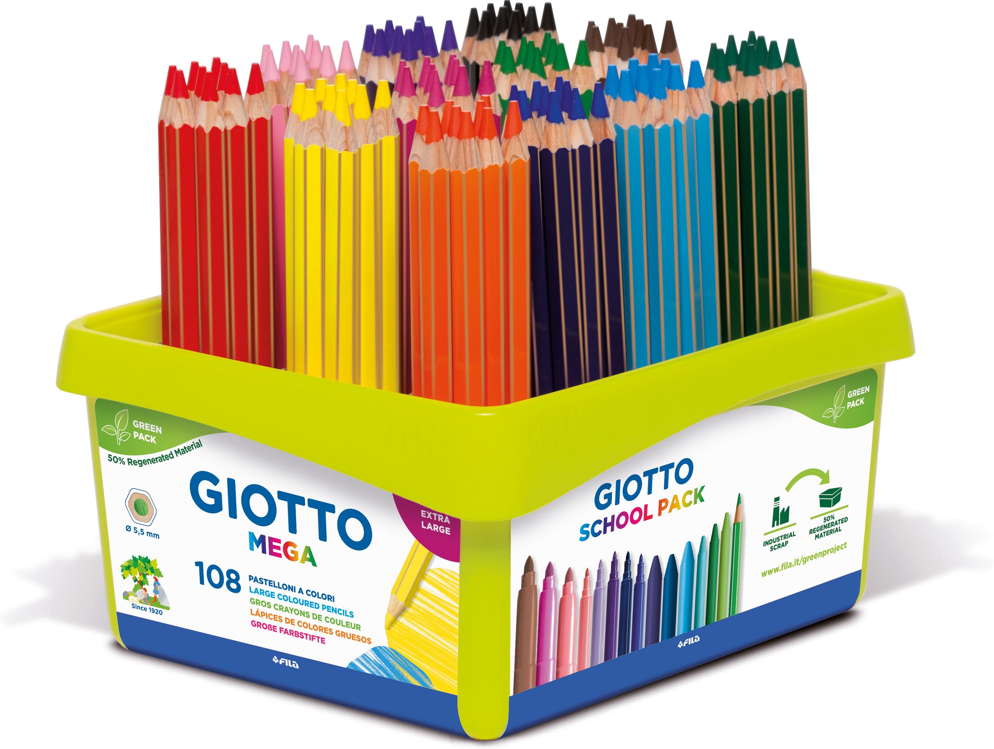 Giotto Lápices de colores  Mega 108u