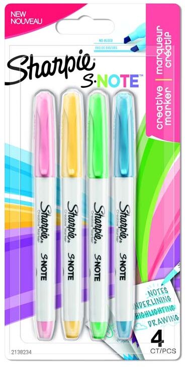 Sharpie Rotuladores  SNote 4 colores