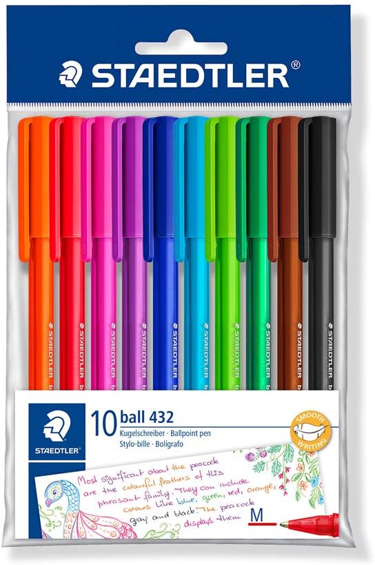 Staedtler Bolígrafos  Ball 4320 10 colores