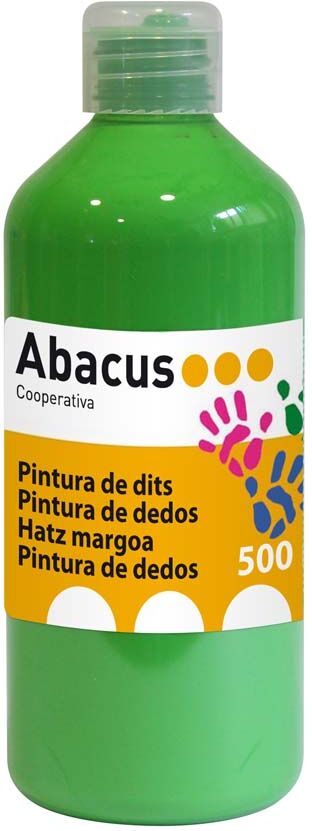 Abacus Pintura de dedos  500 ml verde claro