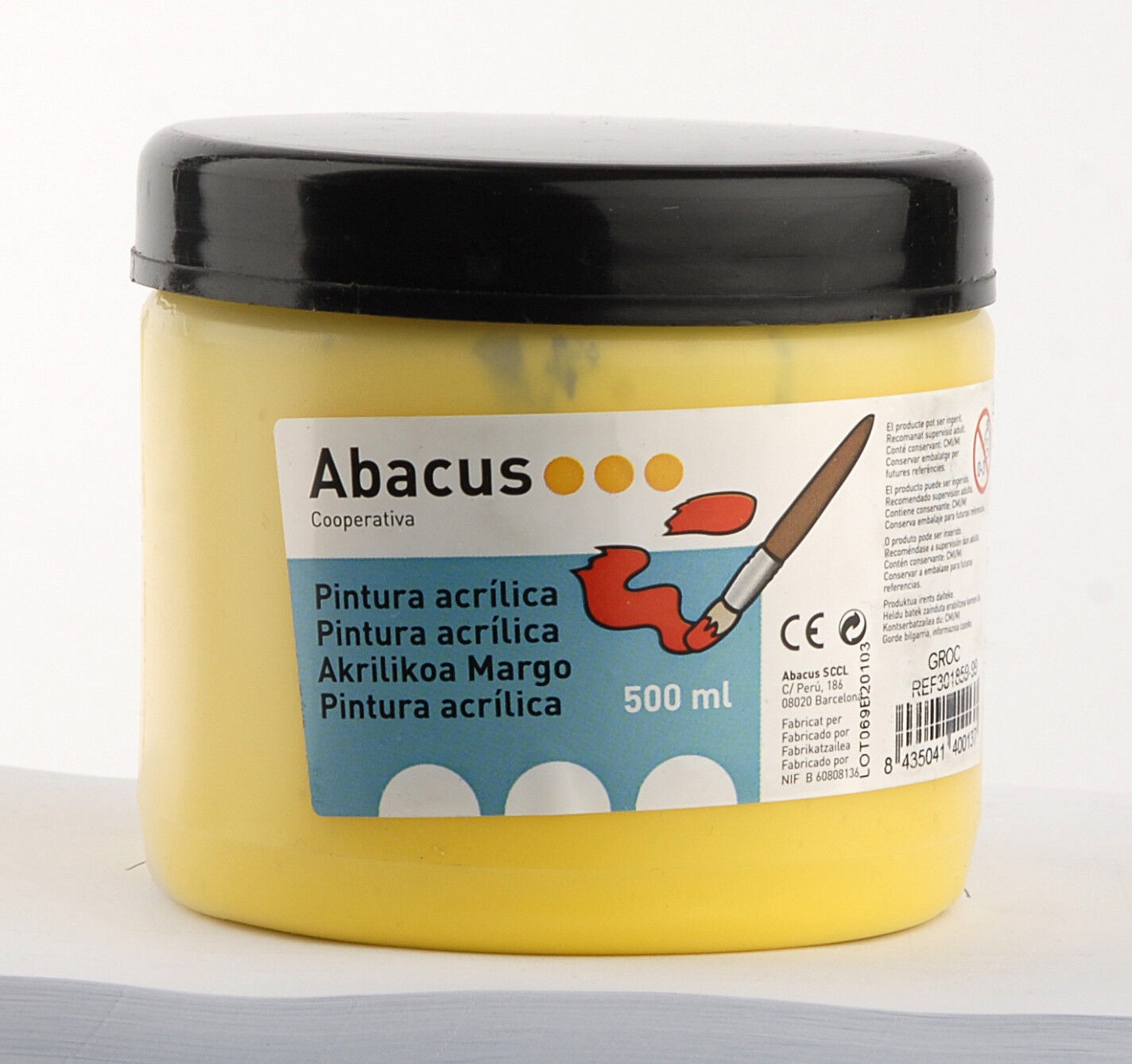 Abacus Pintura acrílica  500ml amarillo