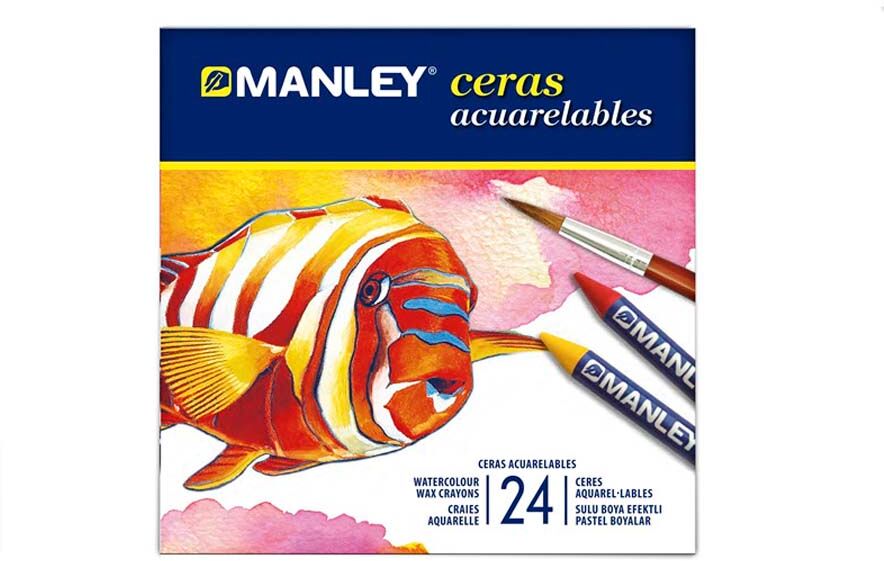 Manley Cera grasas acuarelables  24 colores