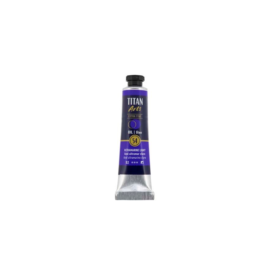 Titan Arts Pintura al óleo Titan 20ml azul ultramar claro