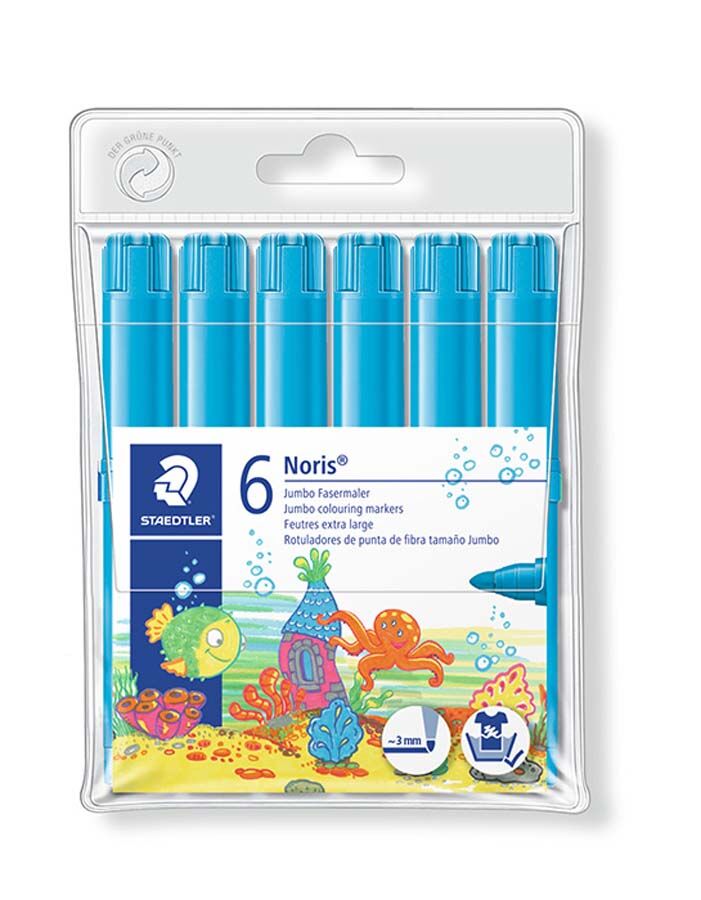 Staedtler Rotulador  Noris 340 azul claro 6u