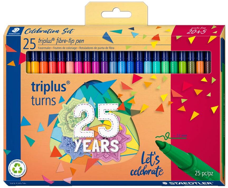 Staedtler Rotuladores Triplus Color 20+5 colores