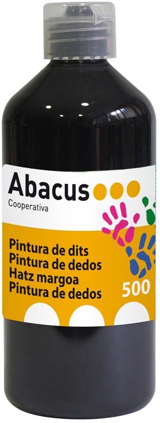 Abacus Pintura de dedos  500 ml negro