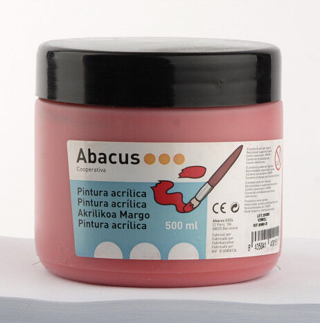 Abacus Pintura acrílica  500ml rojo